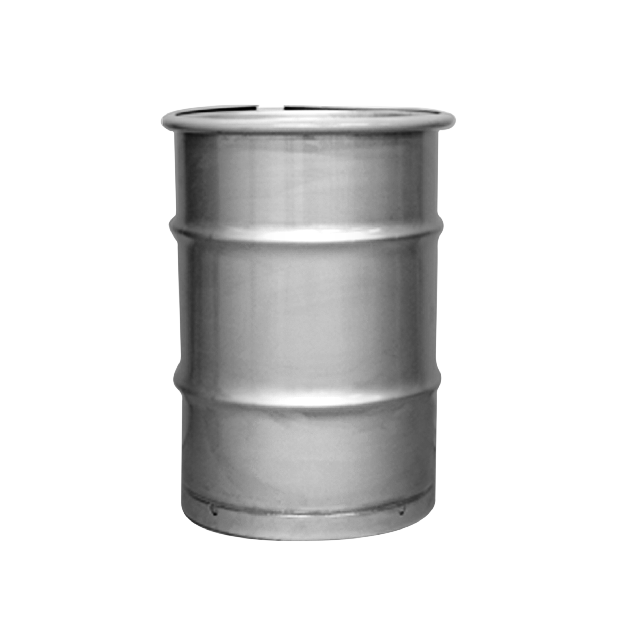 30 Gallon Stainless Steel Drums 113 L Open Top UN Rated 2 Hoops - Inovadrum