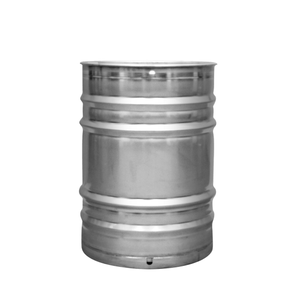 34 Gallon Stainless steel drums Closed top