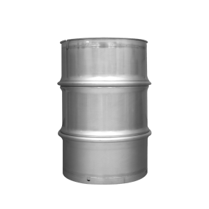 55 Gallons stainless steel drums Closed Top 2 Rolled bars